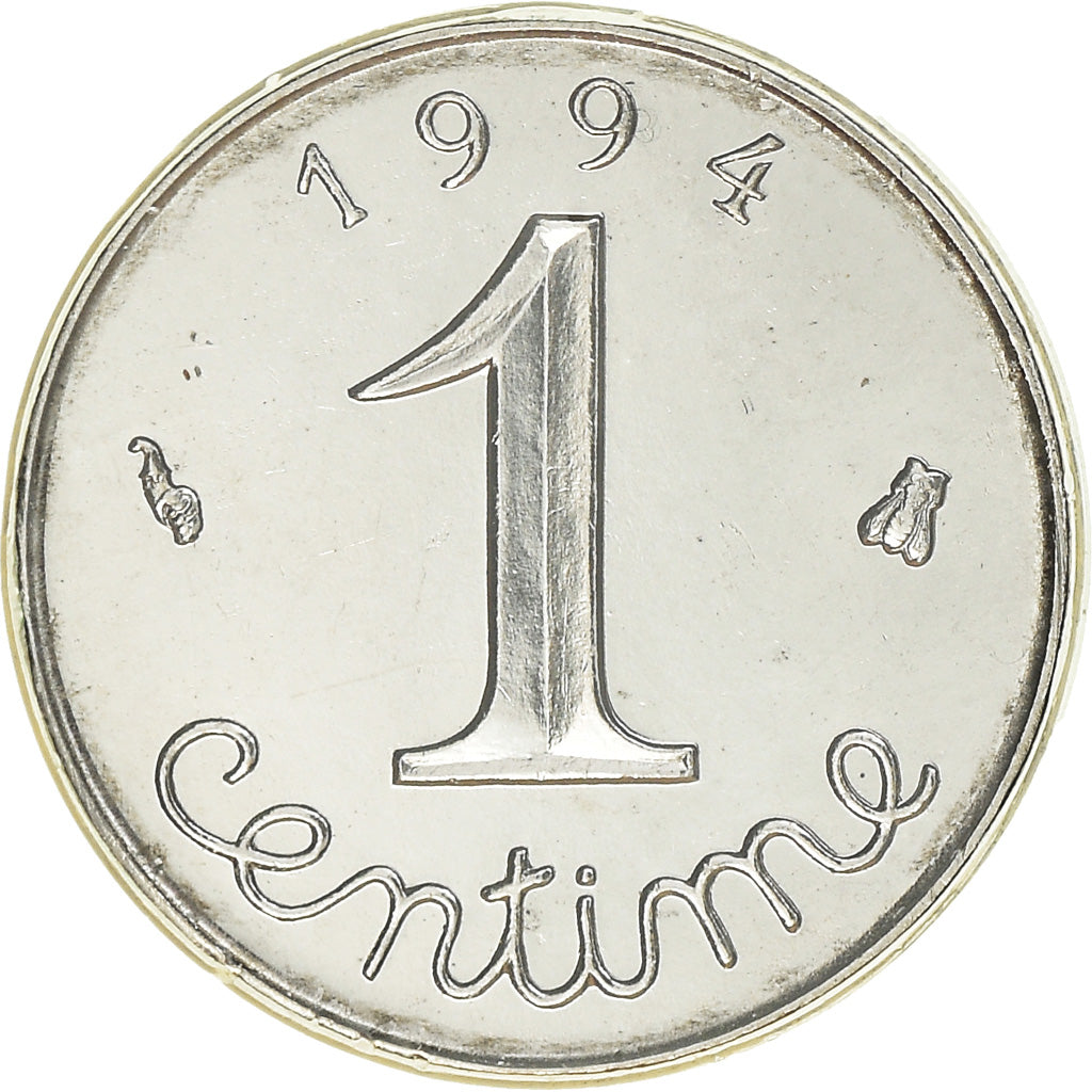 Moneta, Francia, Épi, Centime, 1994, Paris, FDC, Acciaio inossidabile, KM:928