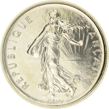 Moneta, Francia, Semeuse, 5 Francs, 1991, Paris, Frappe médaille, FDC, Nichel