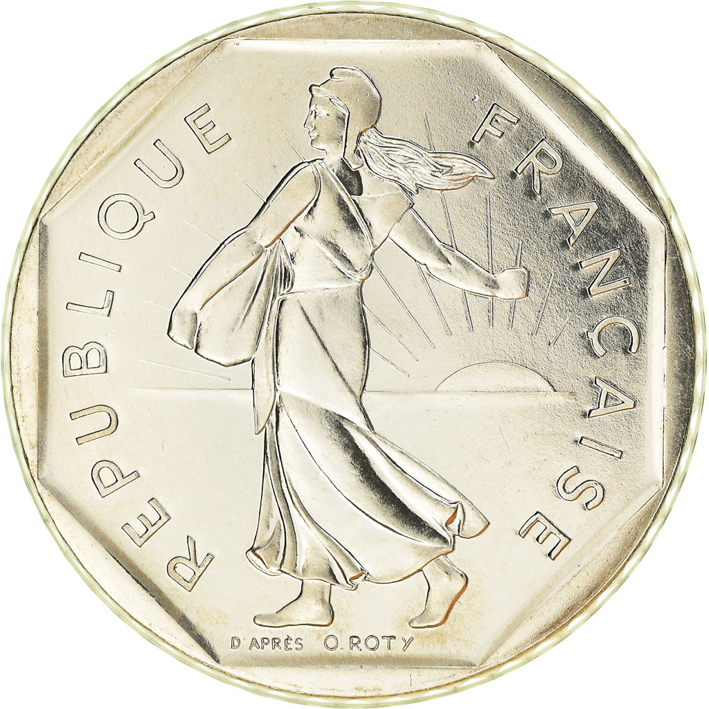 Coin, France, Semeuse, 2 Francs, 1991, Paris, Frappe médaille, MS(65-70)
