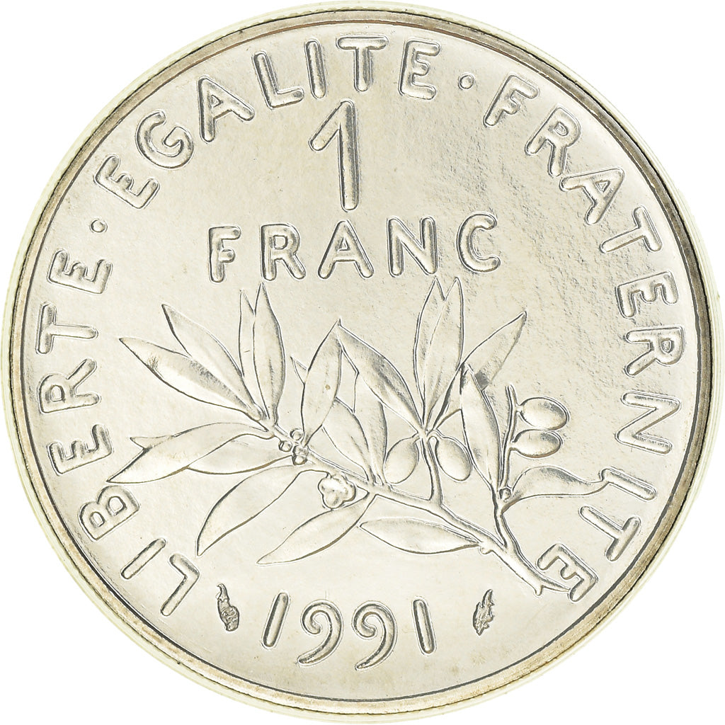 Monnaie, France, Semeuse, Franc, 1991, Paris, FDC, Nickel, Gadoury:474, KM:925.1