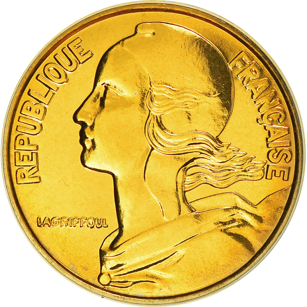Coin, France, Marianne, 20 Centimes, 1993, Paris, Frappe médaille, MS(65-70)