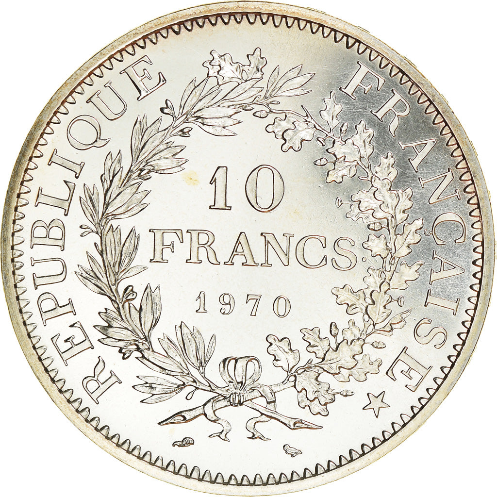 Coin, France, Hercule, 10 Francs, 1970, Paris, MS(65-70), Silver, KM:932