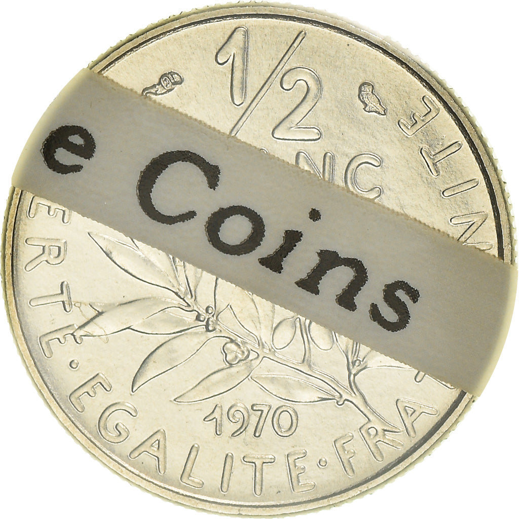 Monnaie, France, Semeuse, 1/2 Franc, 1970, Paris, FDC, Nickel, Gadoury:429