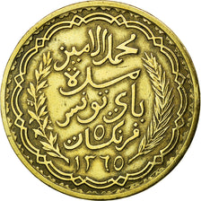Coin, Tunisia, Muhammad al-Amin Bey, 5 Francs, 1946, Paris, EF(40-45)
