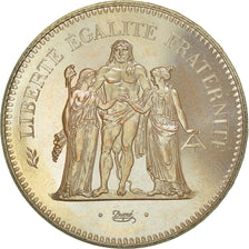 Coin, France, Hercule, 50 Francs, 1975, Paris, MS(65-70), Silver, KM:941.1