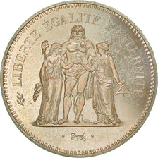 Münze, Frankreich, Hercule, 50 Francs, 1975, Paris, STGL, Silber, KM:941.1