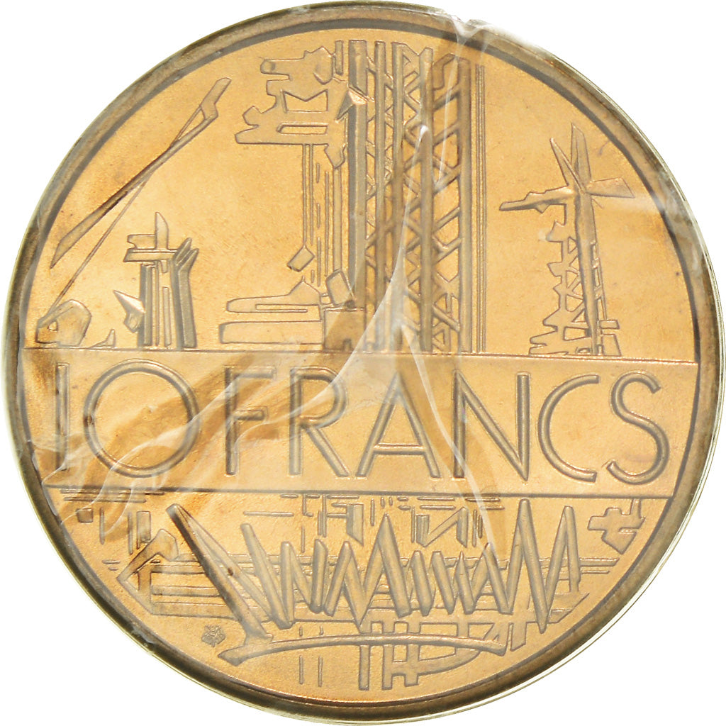 Coin, France, Mathieu, 10 Francs, 1975, Paris, FDC, MS(65-70), Nickel-brass