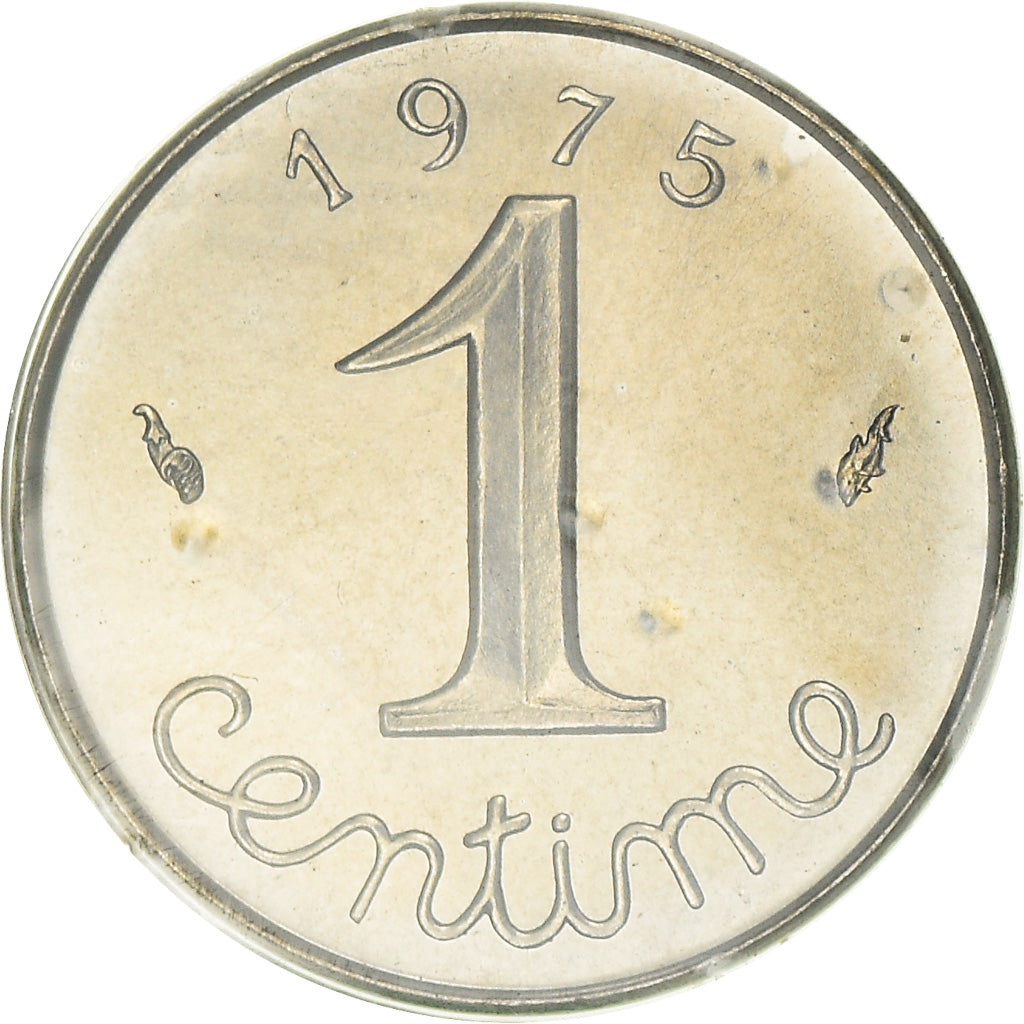 Coin, France, Épi, Centime, 1975, Paris, MS(65-70), Stainless Steel, KM:928