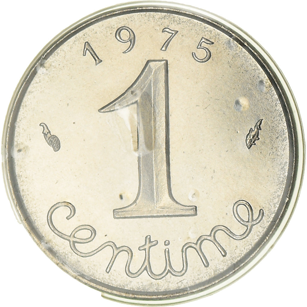 Coin, France, Épi, Centime, 1975, Paris, MS(65-70), Stainless Steel, KM:928