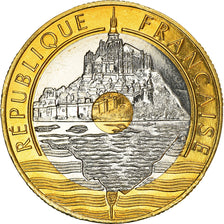 Monnaie, France, Mont Saint Michel, 20 Francs, 1992, Frappe médaille, FDC