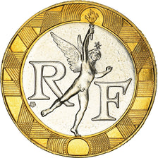 Munten, Frankrijk, Génie, 10 Francs, 1992, Frappe médaille, FDC, Bi-Metallic
