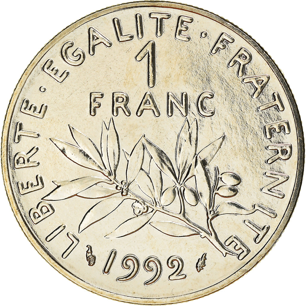 Moneda, Francia, Semeuse, Franc, 1992, Paris, Frappe médaille, FDC, Níquel