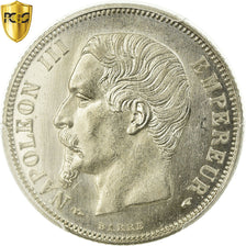 Coin, France, Napoleon III, Napoléon III, Franc, 1855, Paris, PCGS, MS63