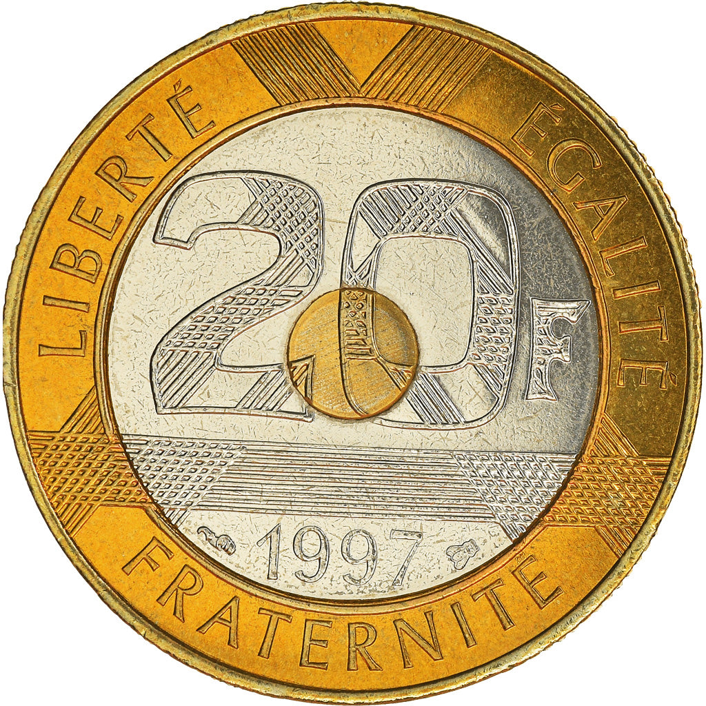 Coin, France, Mont Saint Michel, 20 Francs, 1997, Paris, MS(65-70)