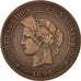 France, Cérès, 10 Centimes, 1897, Paris, VF(30-35), Bronze, KM:815.1