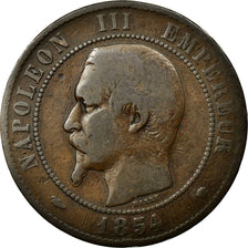 Moneta, Francia, Napoleon III, Napoléon III, 10 Centimes, 1854, Marseille, B+