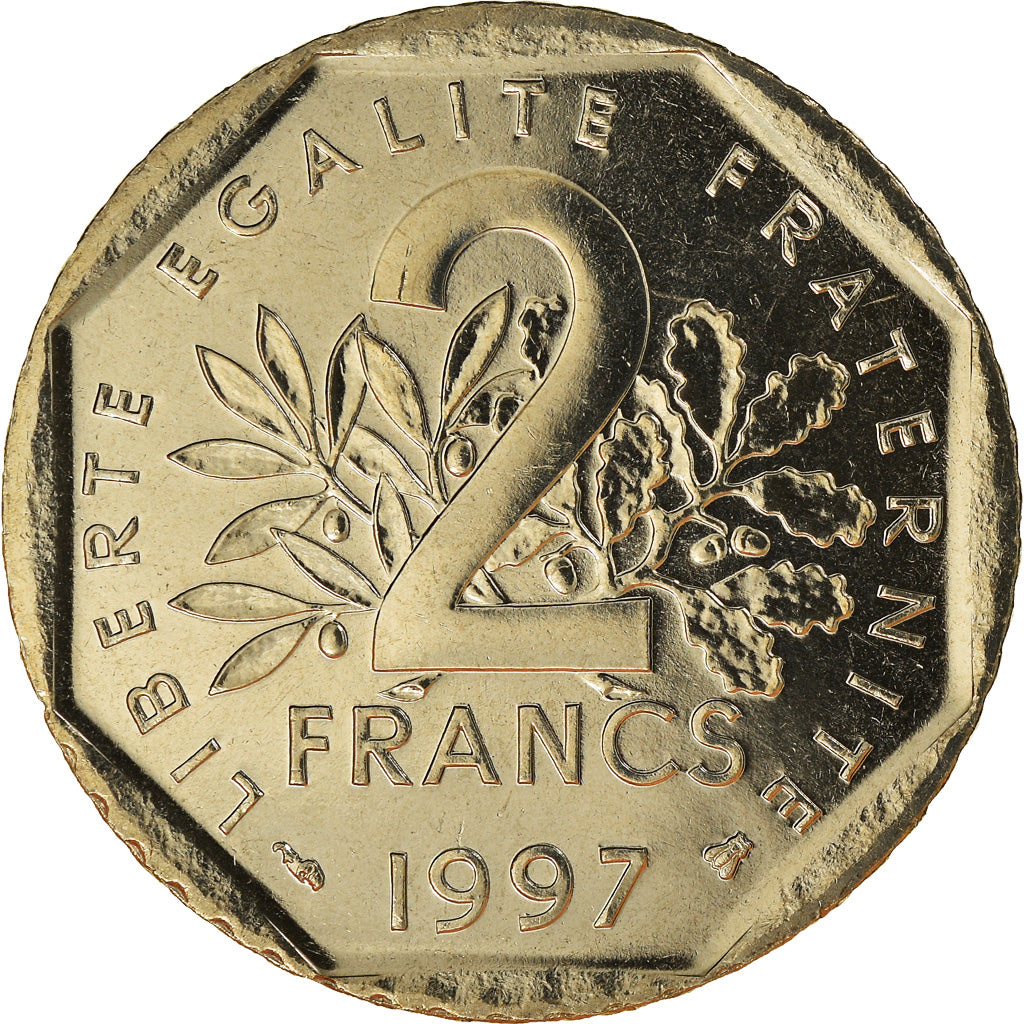 Coin, France, Semeuse, 2 Francs, 1997, Paris, MS(65-70), Nickel, KM:942.1