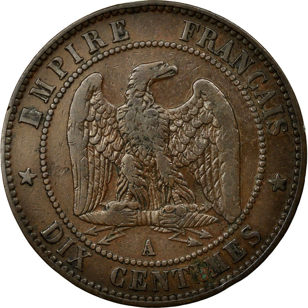 Coin, France, Napoleon III, Napoléon III, 10 Centimes, 1854, Paris, VF(30-35)