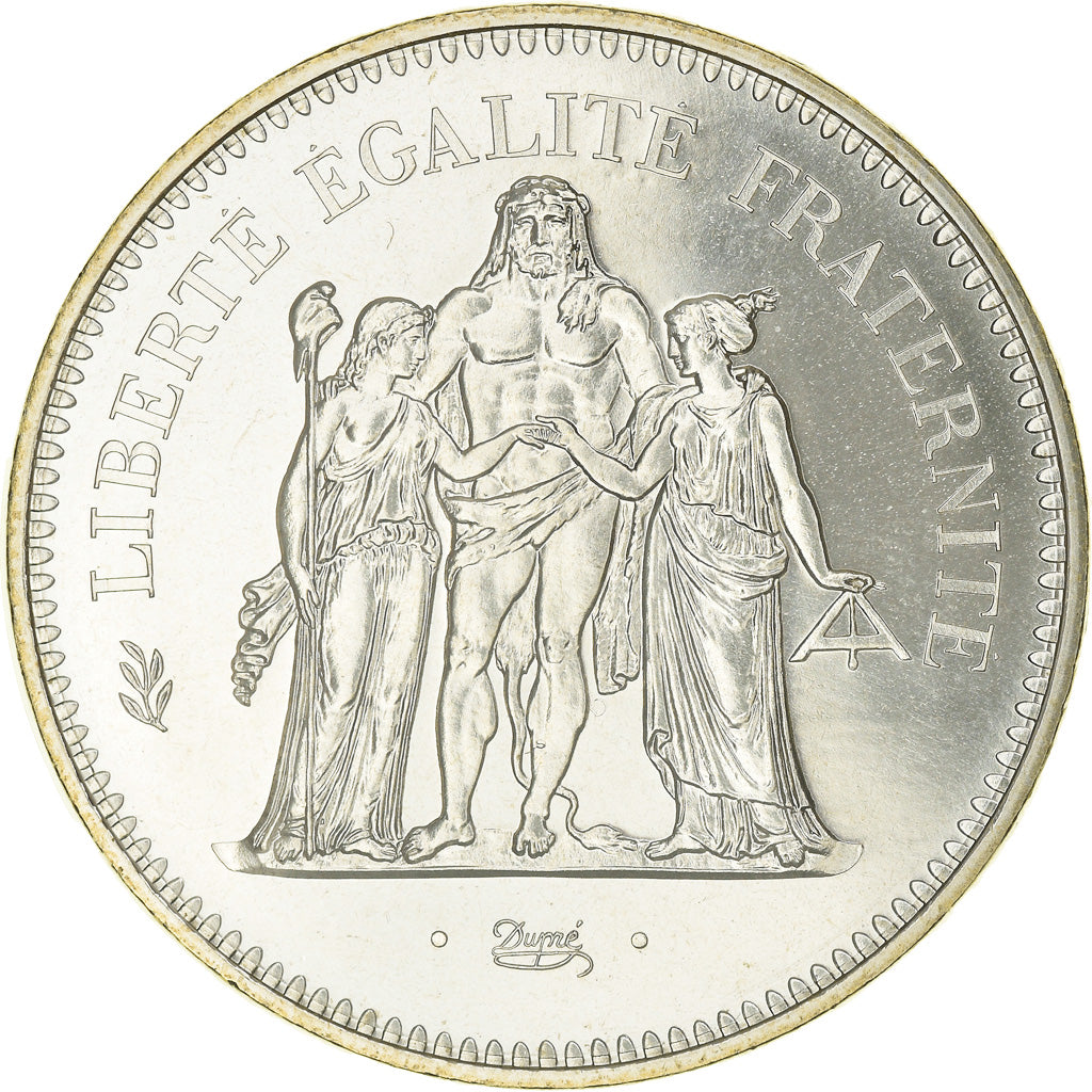 Coin, France, Hercule, 50 Francs, 1980, Paris, MS(65-70), Silver, KM:941.1