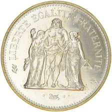 Coin, France, Hercule, 50 Francs, 1980, Paris, MS(65-70), Silver, KM:941.1