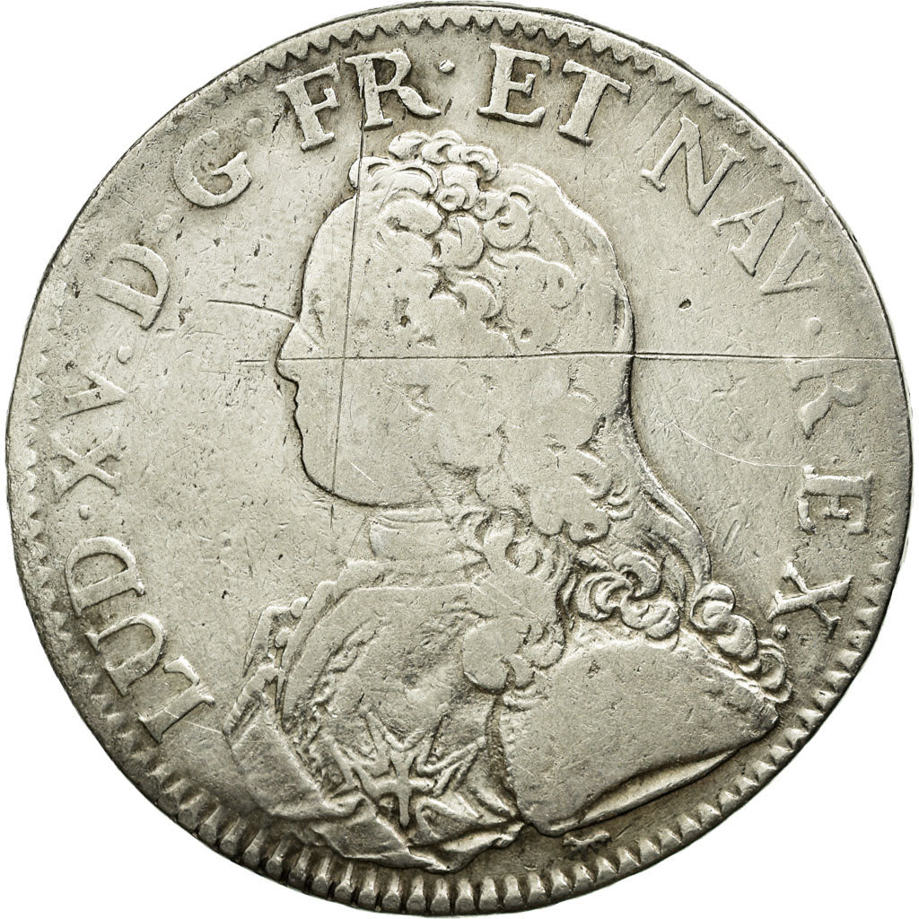 Coin, France, Louis XV, Écu aux branches d'olivier, Ecu, 1732, Paris