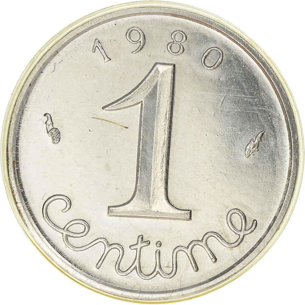 Monnaie, France, Épi, Centime, 1980, Paris, FDC, FDC, Acier inoxydable