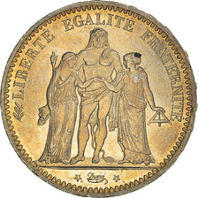 Moneda, Francia, Hercule, 5 Francs, 1873, Paris, Iridescent toning, EBC+, Plata