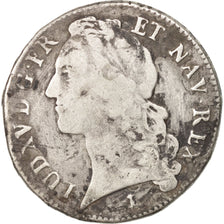 Frankreich, Louis XV, Écu au bandeau, 1748, Montpellier, SGE+, Silber, KM 512.14