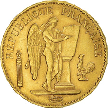 Munten, Frankrijk, Génie, 20 Francs, 1886, Paris, PR, Goud, KM:825