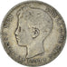 Monnaie, Espagne, Alfonso XIII, Peseta, 1899, Valencia, TB, Argent, KM:706