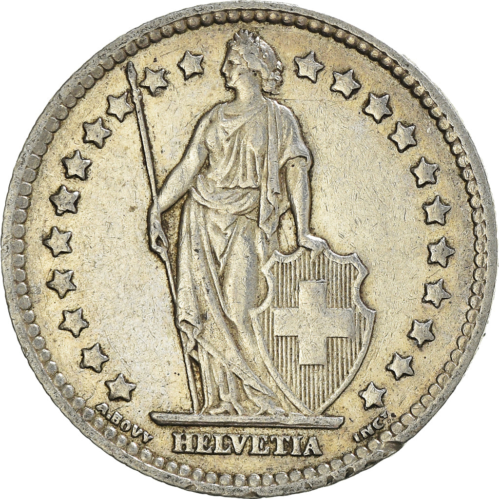 Coin, Switzerland, Franc, 1931, Bern, AU(50-53), Silver, KM:24