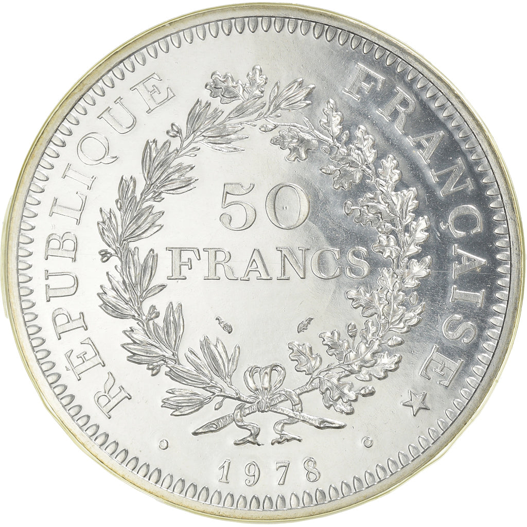 Coin, France, Hercule, 50 Francs, 1978, Paris, FDC, MS(65-70), Silver, KM:941.1