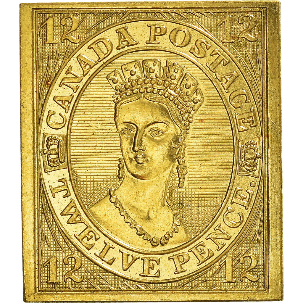 France, Médaille, 125e anniversaire du timbre poste, Canada Postage, 1988