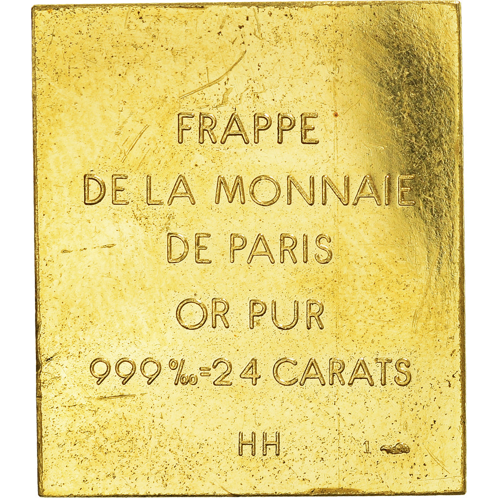 France, Médaille, 125e anniversaire du timbre poste, Canada Postage, 1988