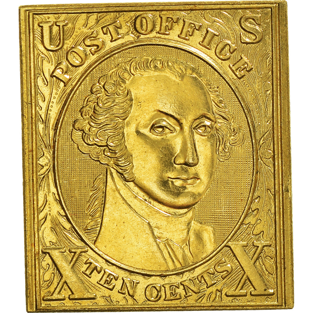 Frankreich, Medaille, 125e anniversaire du timbre poste, US Post Office, 1988