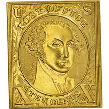 Frankreich, Medaille, 125e anniversaire du timbre poste, US Post Office, 1988