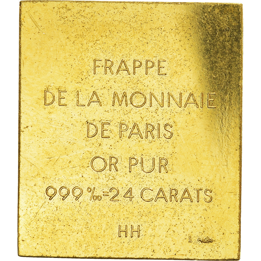 France, Medal, 125e anniversaire du timbre poste, Postage, One Penny, 1988