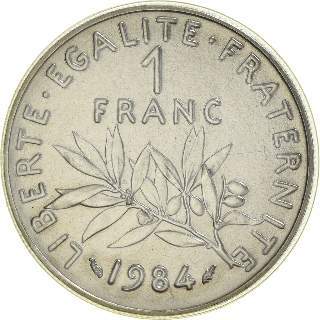 Coin, France, Semeuse, Franc, 1984, Paris, FDC, MS(65-70), Nickel, KM:925.1