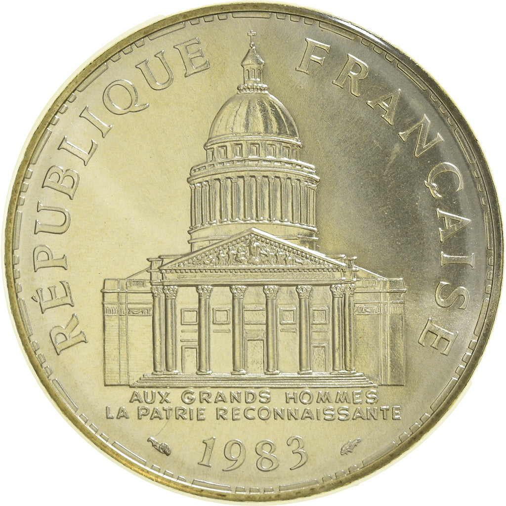 Coin, France, Panthéon, 100 Francs, 1983, Paris, FDC, MS(65-70), Silver
