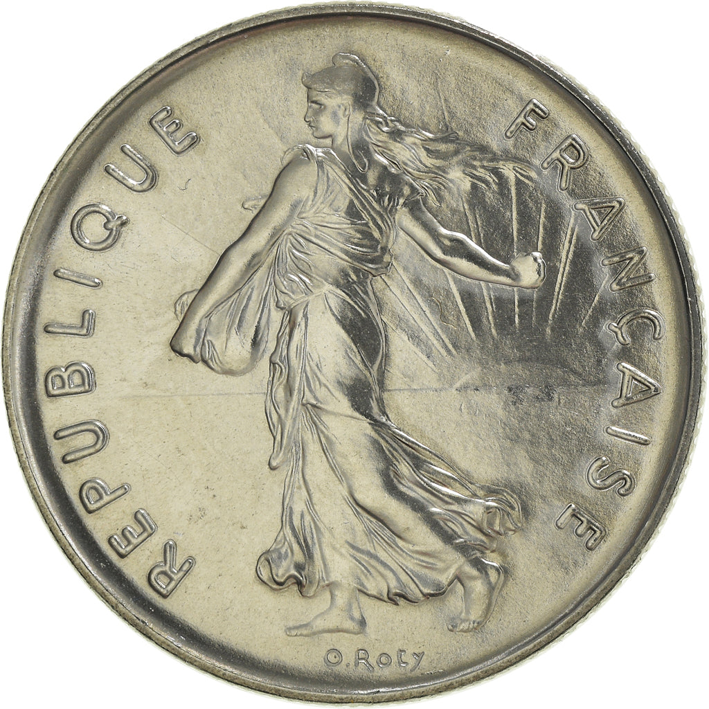 Moneta, Francia, Semeuse, 5 Francs, 1981, Paris, FDC, FDC, Nichel placcato