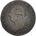 France, 3 deniers françois, 3 Deniers, Liard, 1792,Lyon,VF(20-25),Bronze,KM608.1