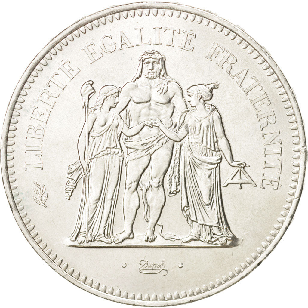 Frankreich, Hercule, 50 Francs, 1978, Paris, VZ+, Silber, KM:941.1, Gadoury:882