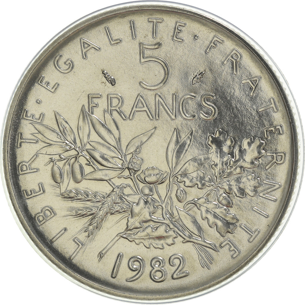 Monnaie, France, Semeuse, 5 Francs, 1982, Paris, FDC, FDC, Nickel Clad