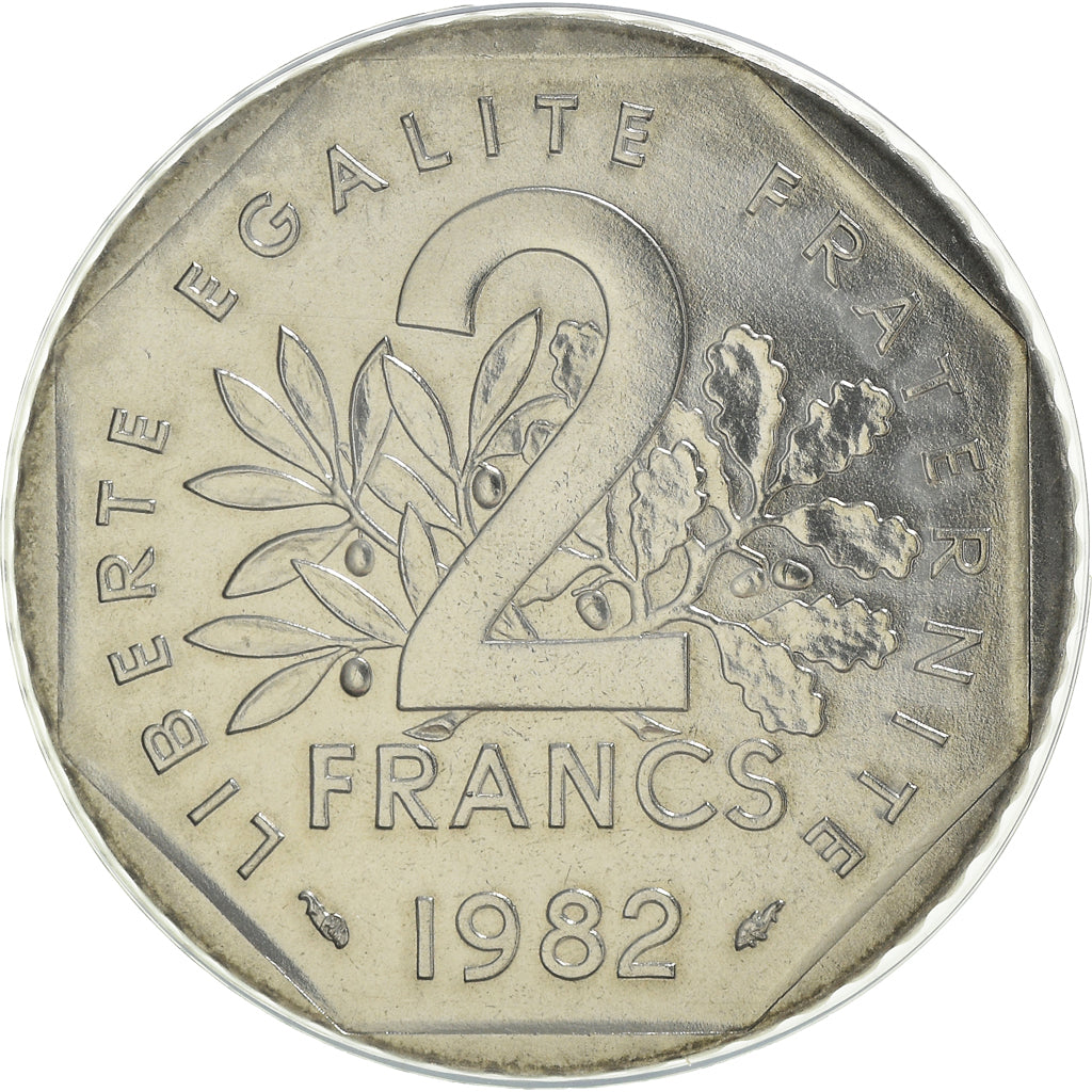 Coin, France, Semeuse, 2 Francs, 1982, Paris, FDC, MS(65-70), Nickel, KM:942.1
