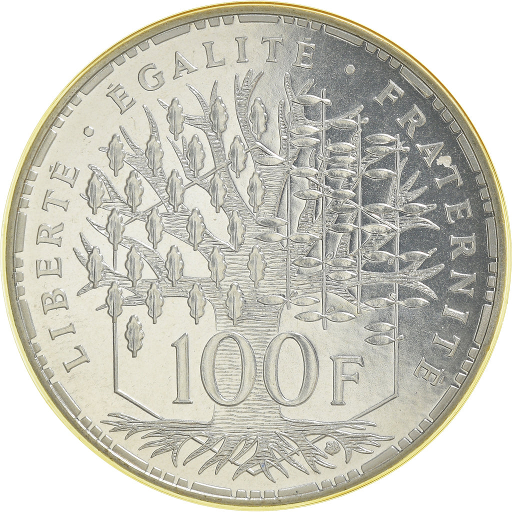 Moneta, Francia, Panthéon, 100 Francs, 1987, Paris, FDC, FDC, Argento