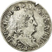 Coin, France, Louis XIV, 4 Sols aux 2 L, 4 Sols 2 Deniers, 1691, Amiens