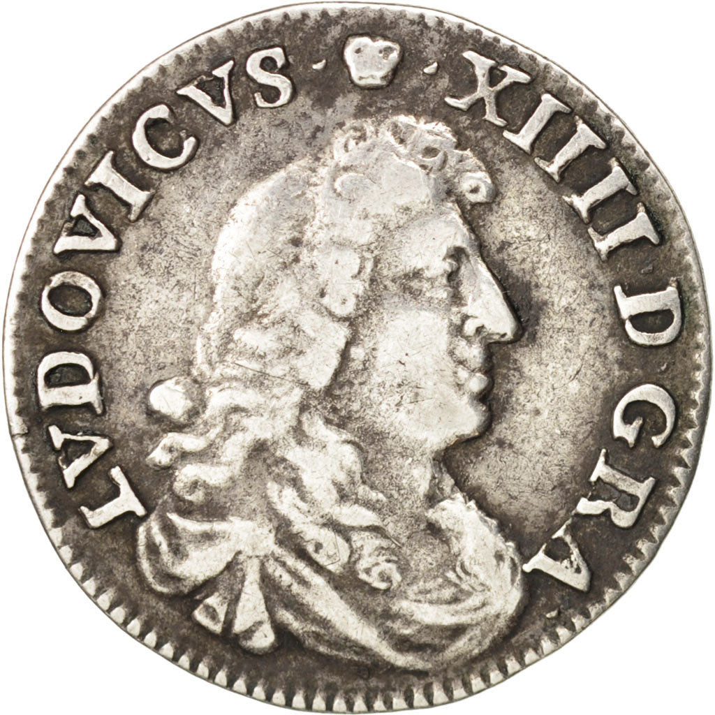 Francia, Louis XIV, 4 Sols dits « des Traitants », 4 Sols, 1675, Lyon, MB...