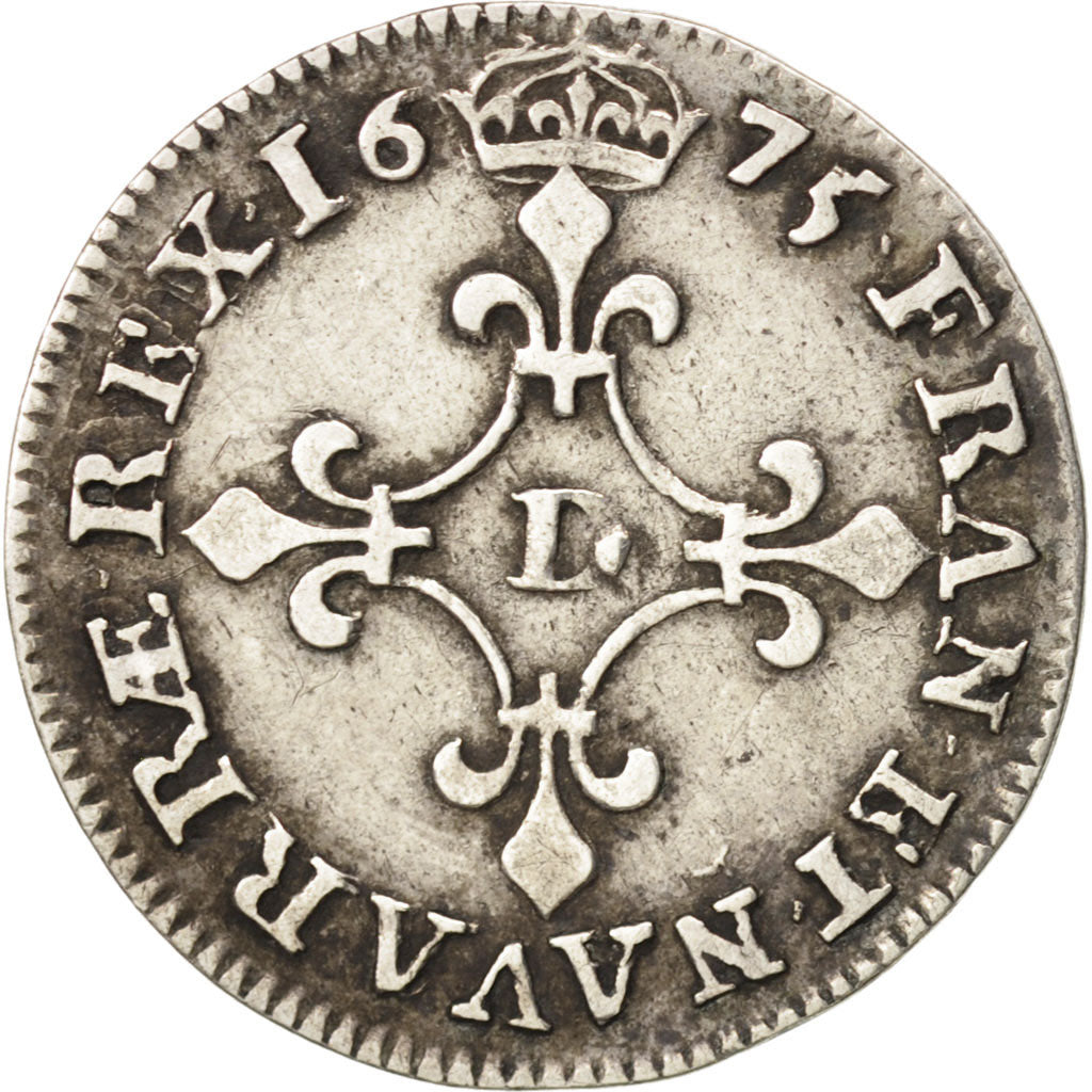 Francia, Louis XIV, 4 Sols dits « des Traitants », 4 Sols, 1675, Lyon, MB...