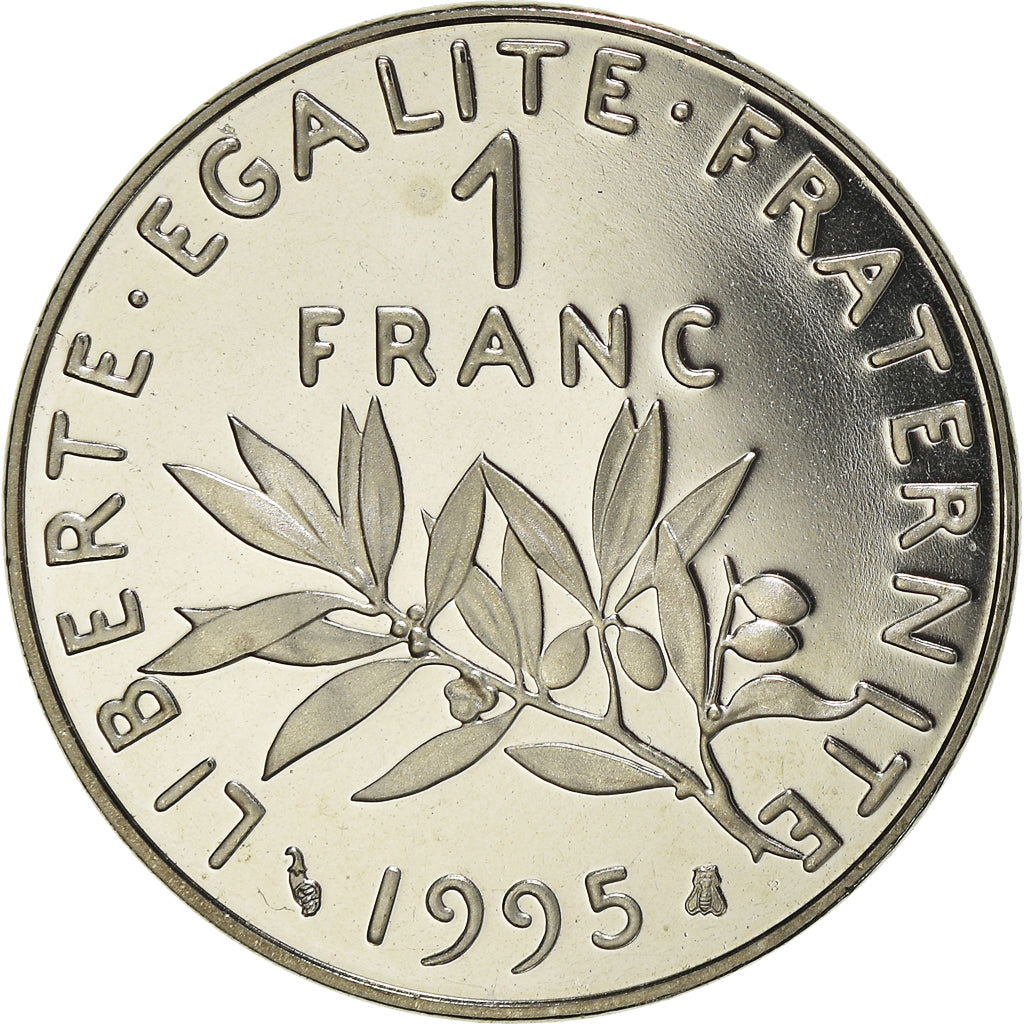 Coin, France, Semeuse, Franc, 1995, Paris, Proof, MS(65-70), Nickel, KM:925.1