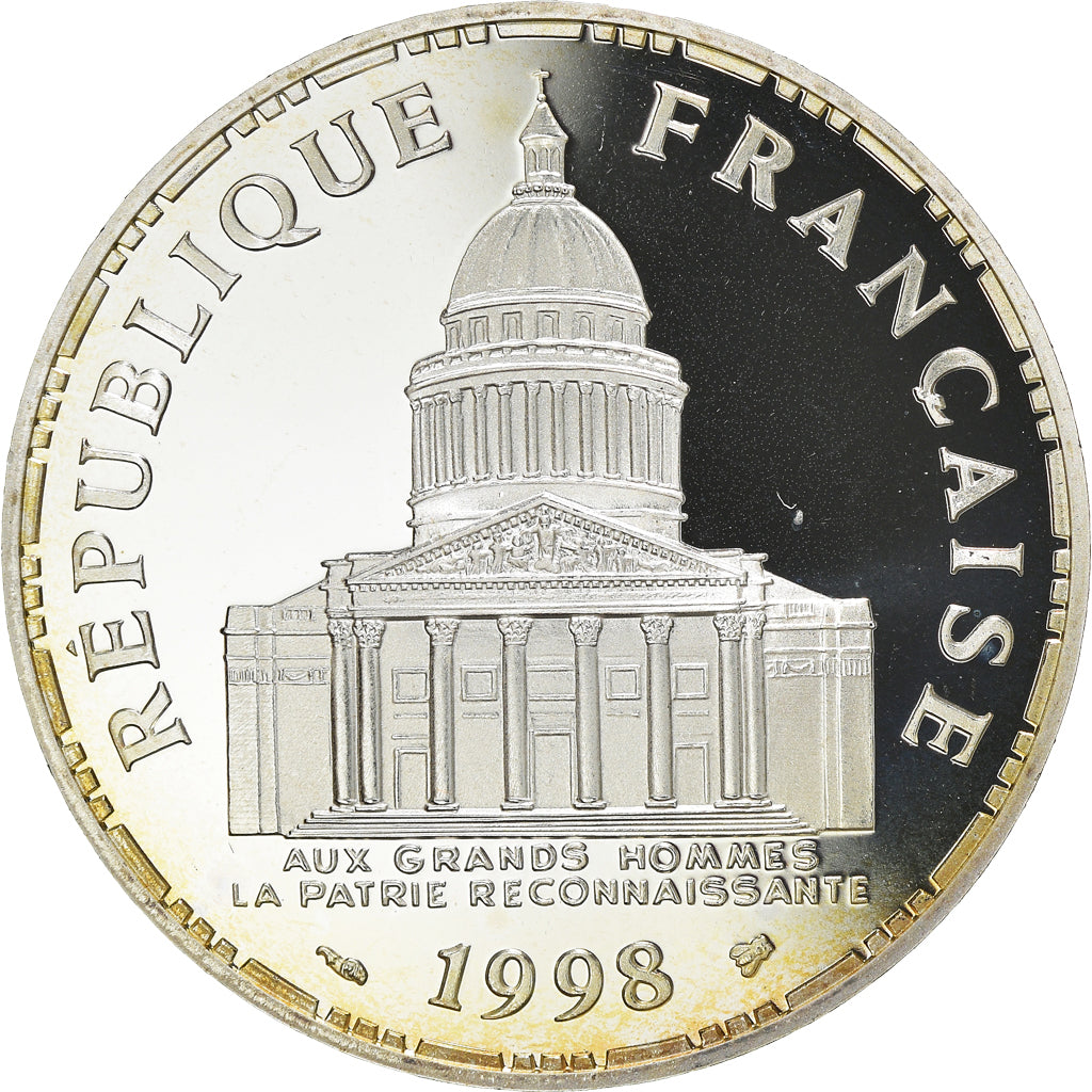 Coin, France, Panthéon, 100 Francs, 1998, Paris, Proof, MS(65-70), Silver